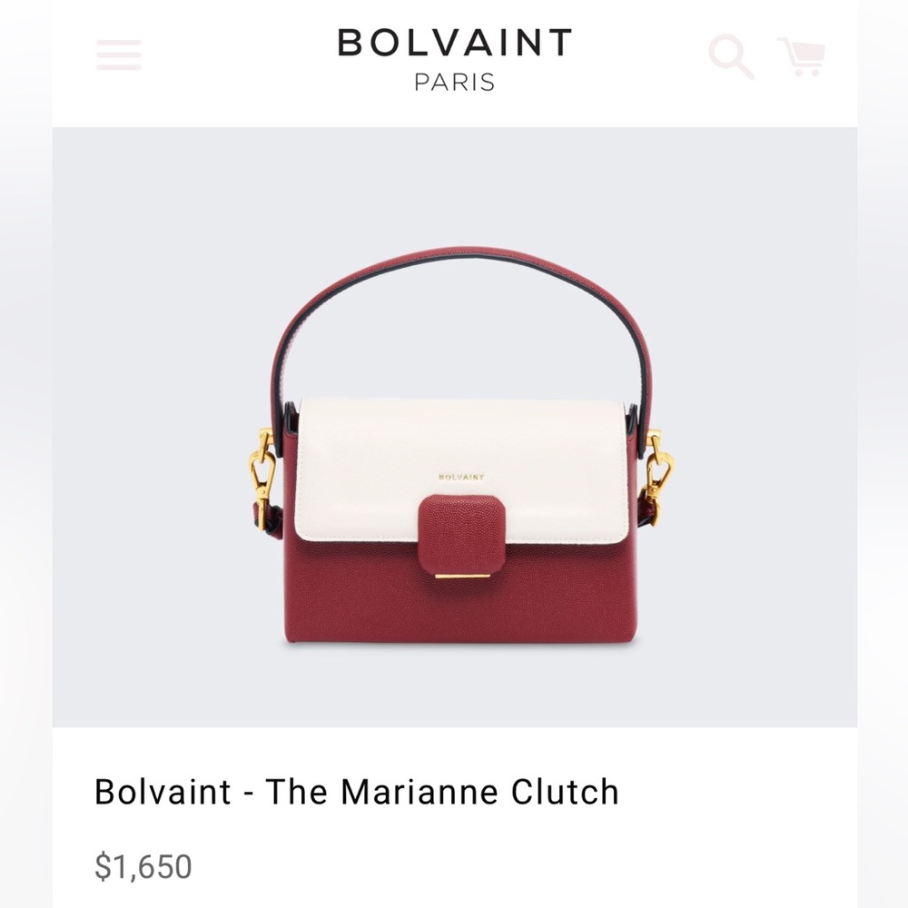 Bolvaint - The Marianne Clutch brand new 1650$+Tax